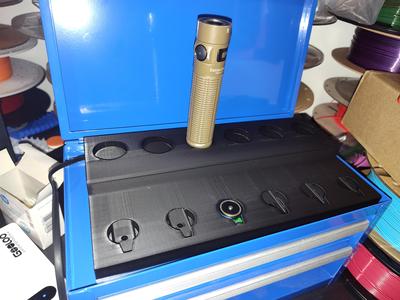 Olight 6 Bay charge stand.