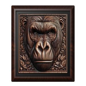 Gorilla animal wall art relief wall decor