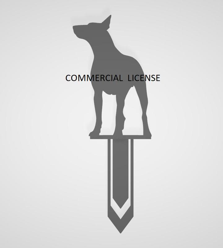 COMMERCIAL LICENSE / DOG / BULL TERRIER / ANIMAL / PET / HOME / BOOKMARK / BOOKMARK / SIGN / BOOKMARK / GIFT / BOOK / SCHOOL / STUDENTS / TEACHER / OFFICE / WITHOUT HOLDERS