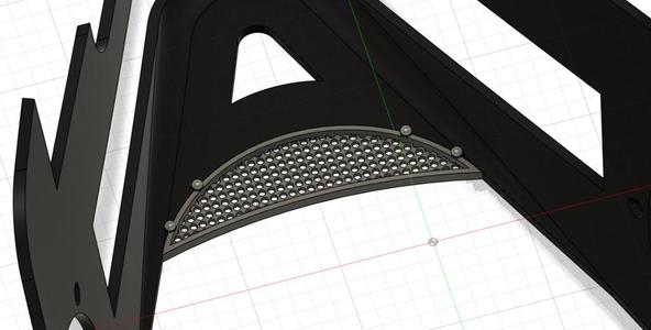 Additional chin air mesh