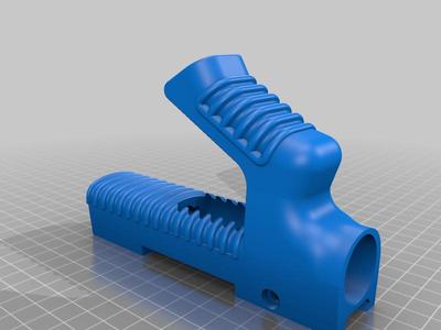 Grip with flashlight