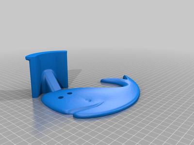 Whale Headphone Holders - wall Mounted