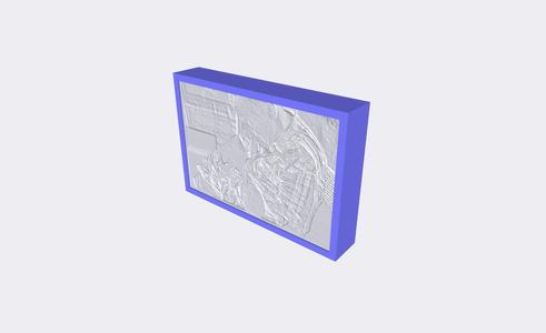 Lithophane Single Picture Frame With LED