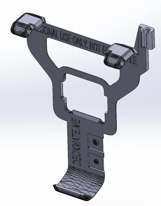 Deck Mate Mount with Cable Strain Relief