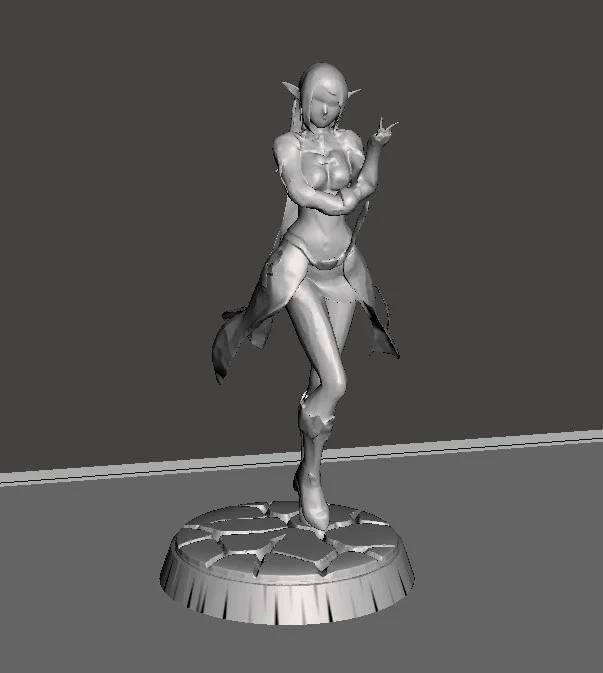 elf sorceress 3D