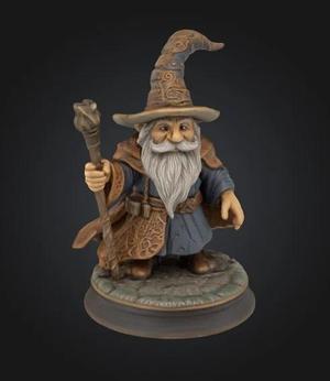 Wizard Figurine 3D
