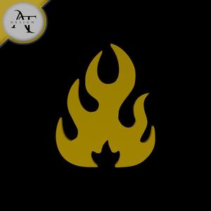 Simple Flame Symbol - 2D Art
