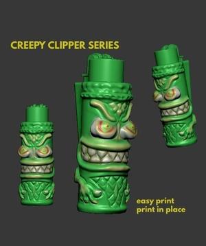 CLIPPER KING LIGHTER LIGHTER COVER LIZARD