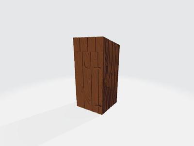 Western themed outhouse