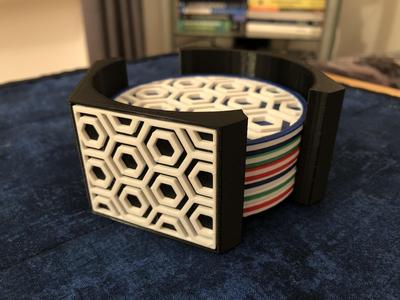 Hexagon Coaster Set - Alternative Holder