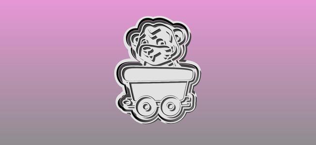Tiger Train Cookie Cutter