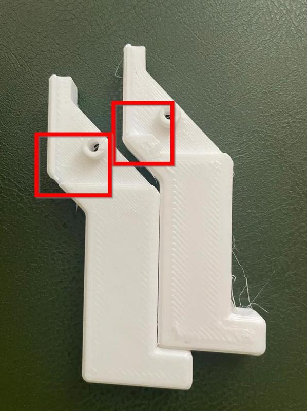 Remix: Prusa Mini(+) Filament Sensor Holder with Hex Nut for BMG extruder