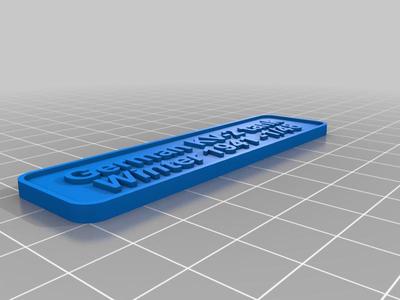 German KV-2 1/48 Name Plate