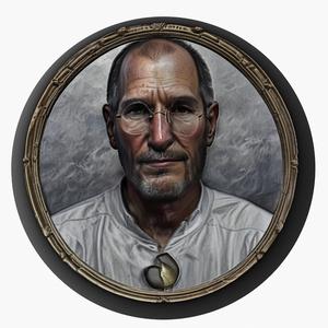 Steve Jobs medallion pendant