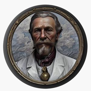 Karl Benz medallion pendant