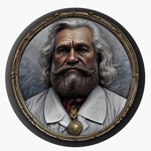 Karl Marx medallion pendant