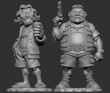 Big Lebowski Dude and Walter