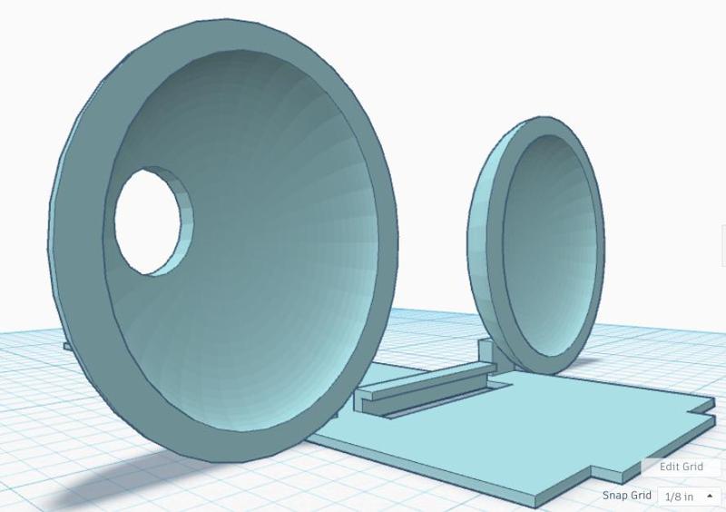 Mirror stand + earbud/accessory holders