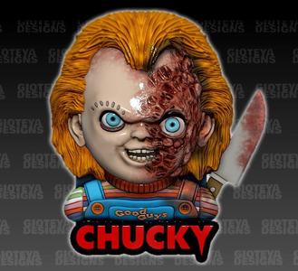 Chucky Burned face