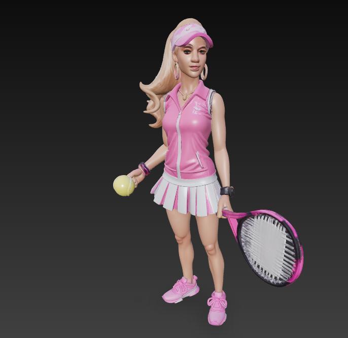 TENNIS GIRL COLLECTION FIGURE