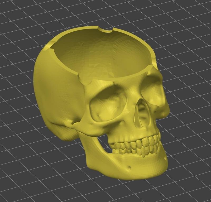 Ashtray Skull Highpoly