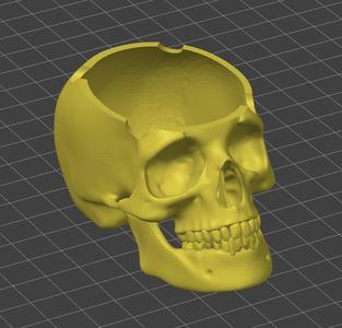 Ashtray Skull Highpoly