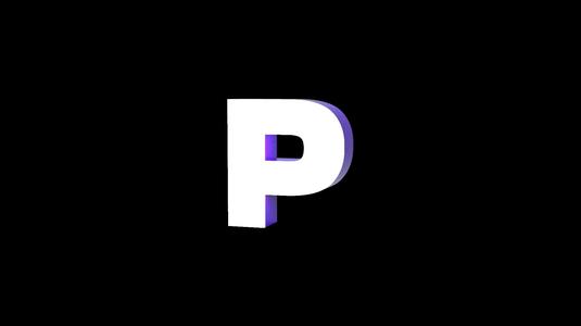 Led Light Sign letter P