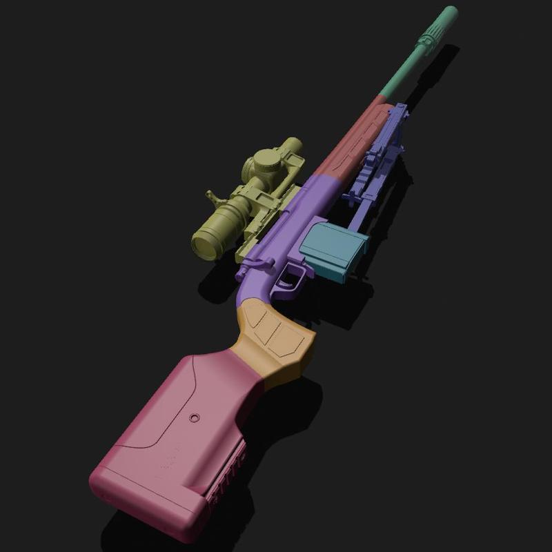 Walnut Remington 700 Sniper Rifle ( Prop-Gun ) 1/1 Scale