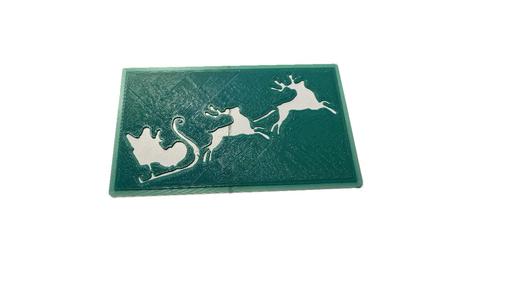 Christmas stencil - Santa's sleigh