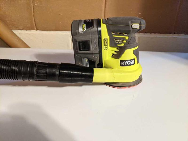 Ryobi 6Gal Shop Vac to 5in One+ Random Orbit Sander Adapter