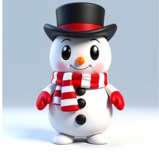 snowman cute frosty winter Christmas festive 