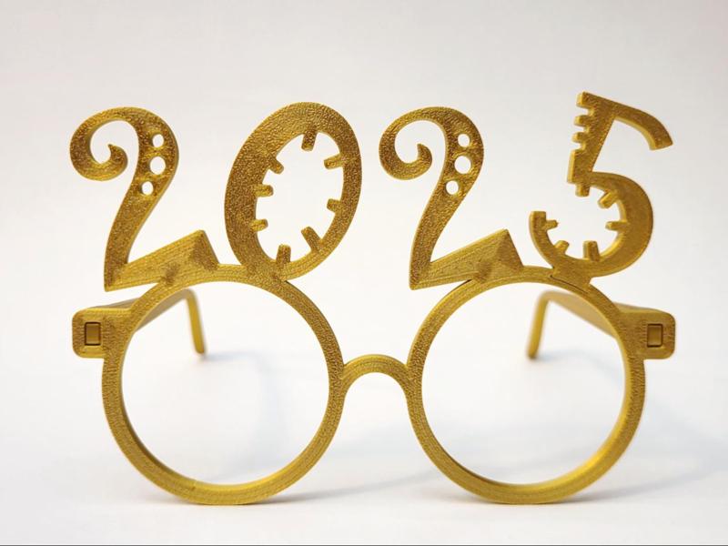 New Year Party Glasses 2024 2025 2 sec change 4>5