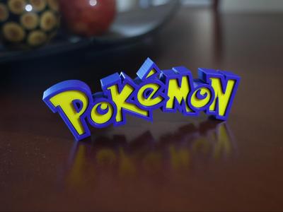 Pokemon Logo Inlay