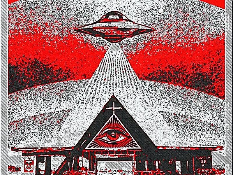 HueForge "You Will Do What We Say" UFO Illuminati 