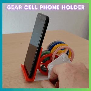 Gear cell phone holder
