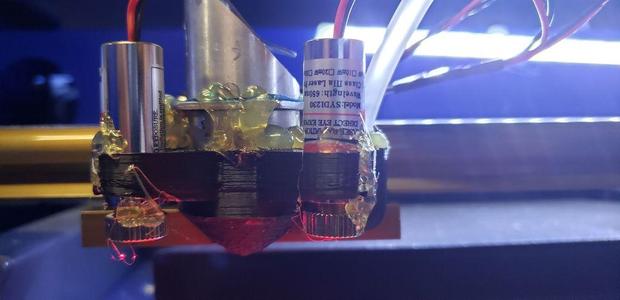 LaserCutter Air Assist for Line Lasers with vertical airflow