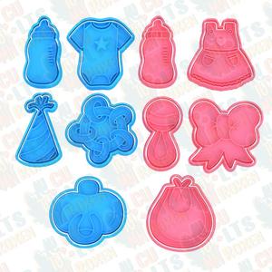 Baby shower cookie cutter set of 10