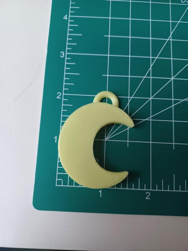 Moon Crescent Pendant bundle / 2 styles / necklace/ keychain/ crescent moon