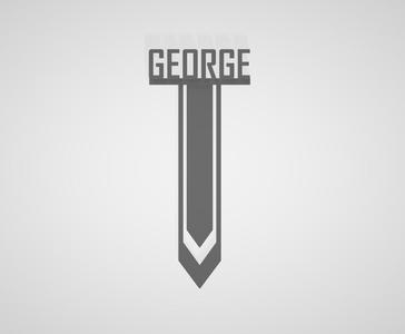 GEORGE / NAME / BOOKMARK / GIFT / BOOK / BOOK / SCHOOL / STUDENTS / TEACHER / OFFICE