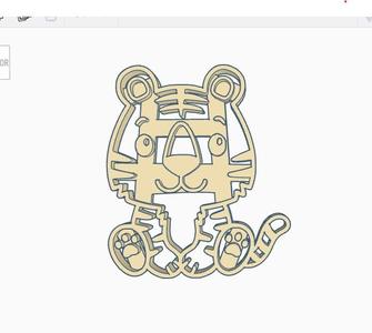 cookie cutter tiger
