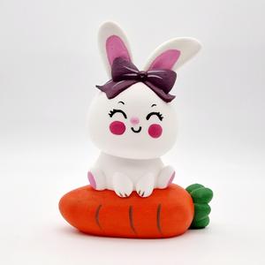 Easter Special - Bunny seated on a Carrot