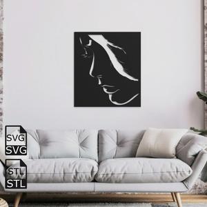 Young Women 2D Wall Art STL SVG