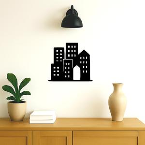 Wall decoration in the shape of buildings