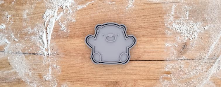 Bear cookie cutter from cute bear collection