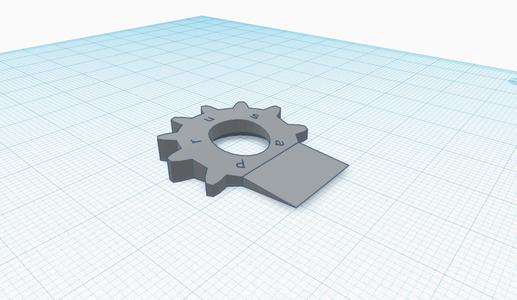 Gear bottle opener