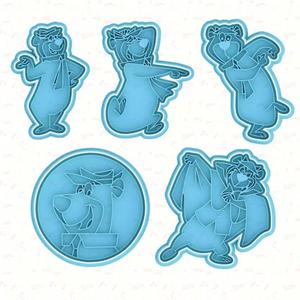 Yogi Bear cookie cutter set of 5