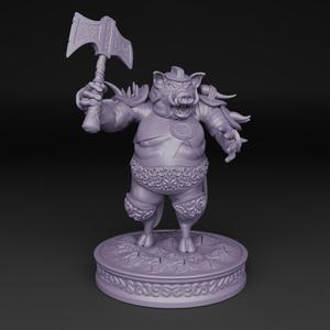 WARRIOR PIG + BASE