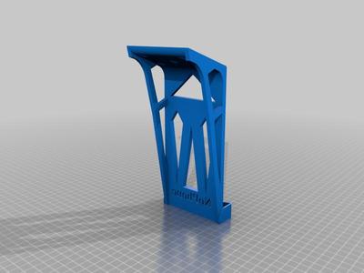 Angled mobile phone holder for kitchen counter