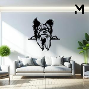 Wall silhouette - Yorkshire terrier - Hang