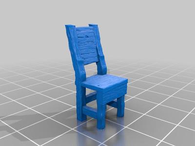 Rough Wooden Chair